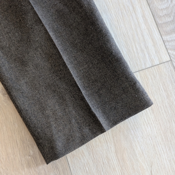 Herman Geist Wool High Pants Pleated Trouser Lined Heather Olive Vintage 12 2439 - Picture 7 of 7